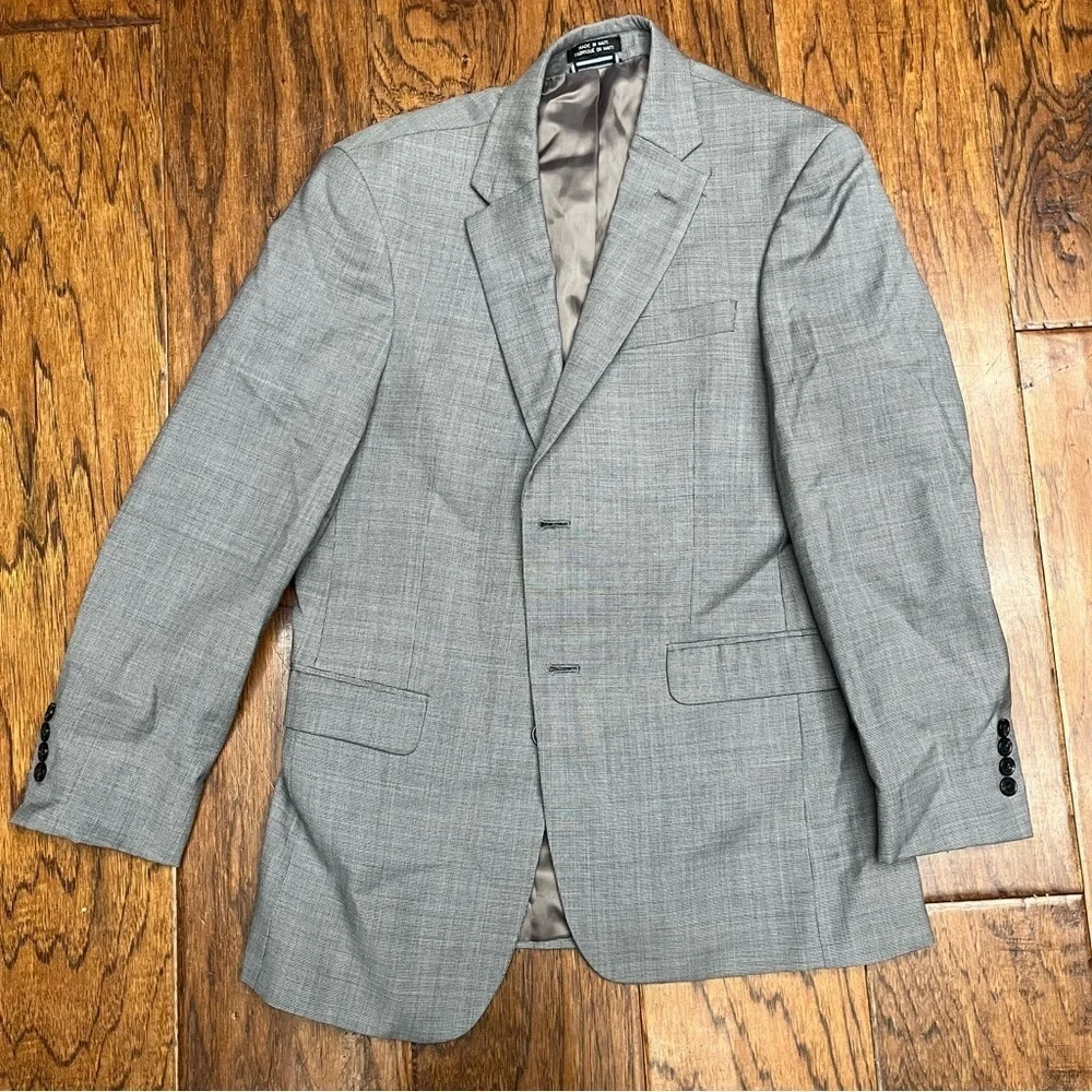 Tommy Hilfiger Gray Sport Coat with Notched‎ Lapel and Classic Fit